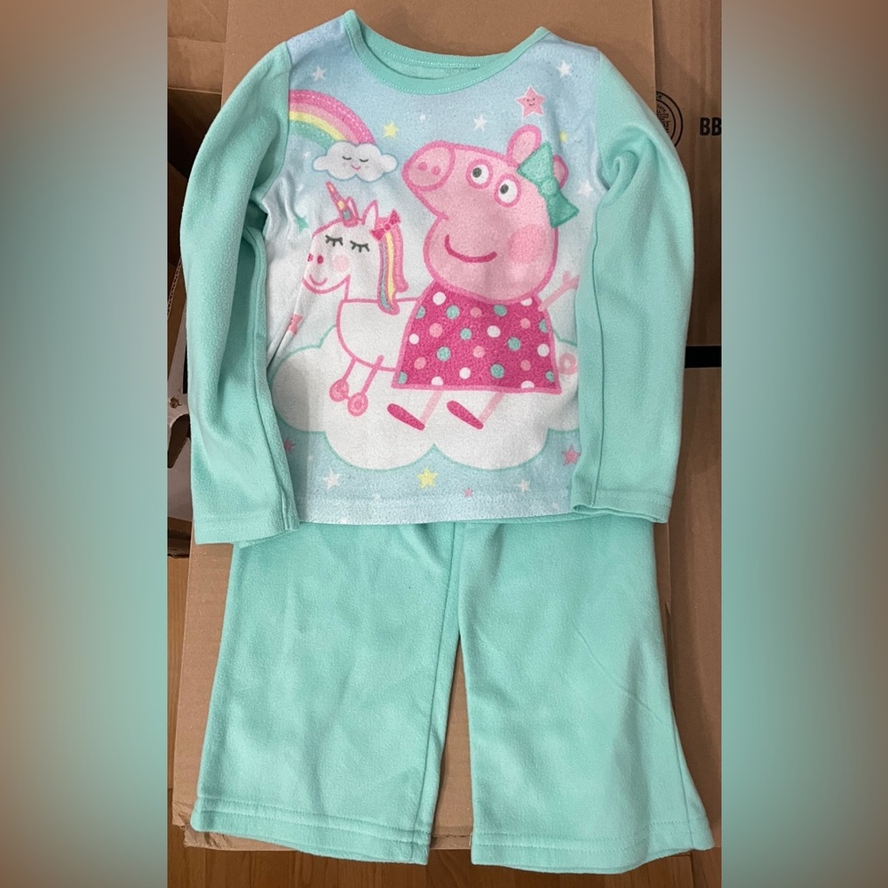 Peppa pig fleece pajamas